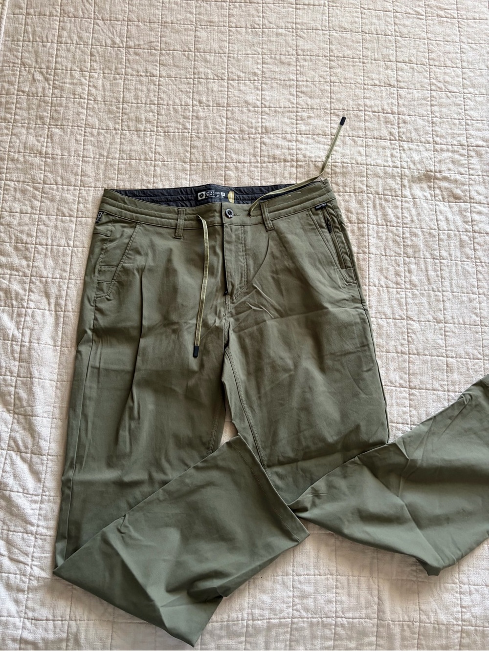 Salty Crew Olive Drawstring Chinos